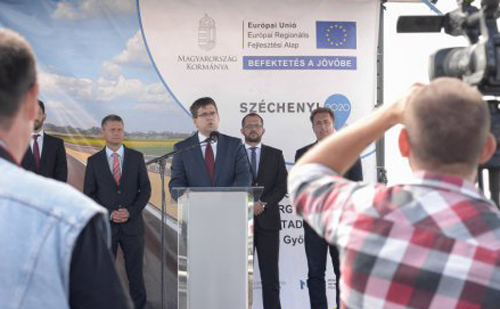 Győr és Kóny között megépült a gyorsforgalmi út