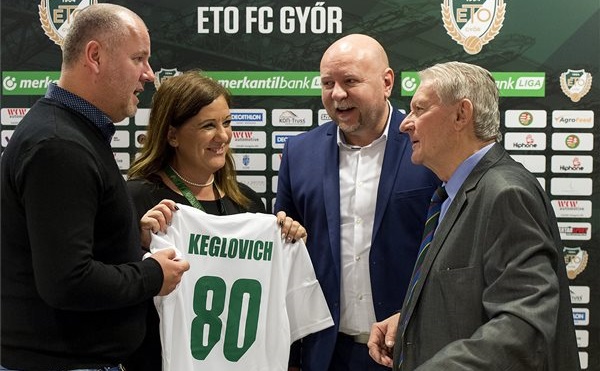 Keglovich László olimpiai bajnok labdarúgót köszöntötték 